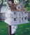 11" White and Brown 3-Story Cottage Outdoor Garden Birdhouse - IMAGE 2