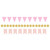 Pack of 12 Pink and Gold Foil Mini Streamer Kit 18’ - IMAGE 1