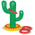 Inflatable Cactus Ring Toss Game - 21" - Green and Red - Pack of 6 - IMAGE 1