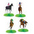 48-Pieces Brown Horse Racing Design Mini Table Centerpieces 5.5” - IMAGE 1