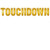 12 Counts Gold and Yellow Touchdown Celebration Streamer 6' - IMAGE 1