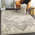 9' x 12' Beige and Gray Floral Hand Tufted Rectangular Area Throw Rug - IMAGE 2