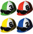 Club Pack of 48 Vibrantly Colored Jockey Helmet Cutout Decors 14" - IMAGE 1