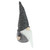 Standing Gnome with Chevron Hat Christmas Figure - 12" - Gray and White