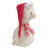 17.75" White Llama with Red Santa Hat Christmas Table Top Decoration - IMAGE 2