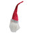 Glittered Santa Gnome Head Christmas Decoration - 14" - Red and White - IMAGE 2