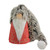 13" Red, Grey and White Long Fluffy Hat Gnome Christmas Decoration - IMAGE 1