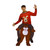 Brown and Red Carry Me Festive Reindeer Adult Costume - One Size - IMAGE 2