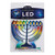 5" Blue Battery Operated Color Changing Fiber Optic "Happy Hanukkah" Menorah Window Decor - IMAGE 3