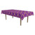 Moroccan Lattice Party Disposable Tablecloth – 108” – Purple and Gold – Pack of 12 - IMAGE 2