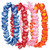 24-Pieces Assorted Colors Hawaiian Floral Leis 34.5" - IMAGE 1