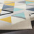 7.8' x 10.25' Abstract Patterned Gray and Mustard Yellow Rectangular Area Throw Rug - IMAGE 4