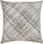 20" Brown and Gray Hand Crafted Square Throw Pillow Cover with Knife Edge - IMAGE 1