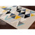 9'3" x 12'3" Triangular Patterned Ivory and Gray Rectangular Polypropylene Area Throw Rug - IMAGE 3
