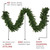 9' x 10" Pre-lit Roosevelt Fir Artificial Christmas Garland - Warm White LED Lights - IMAGE 4