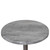 28.5" Gray and Silver Veendam Round Patio Dining Table - IMAGE 2