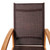 36" Brown Fortuna Teak Patio Armchair with Sling - IMAGE 2