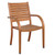 4-Piece Brown Arizona Eucalyptus Patio Armchair Set 36" - IMAGE 2