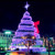 13ft Pre-Lit Commercial Grade LED Spiral Christmas Tree with Bow - IMAGE 1