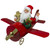 32" Waving Santa Delivering Presents on a Plane Christmas Decoration - IMAGE 1