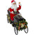 33" Santa Delivering Presents in a Black and Gold Vintage Car Christmas Decoration - IMAGE 4