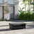 41" Black Staffordshire Wicker Patio Coffee Table with Wood Top - IMAGE 2