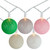 10 Multi-Color Yarn Ball Patio Globe Lights - 8.6 ft White Wire - IMAGE 1