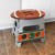14" Gray and Brown NCAA Miami Hurricanes Folding Step Stool - IMAGE 2