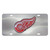 12" Stainless Steel and Red NHL Detroit Red Wings Rectangular - IMAGE 1