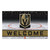 Gray and Black NHL Vegas Golden Knights Crumb Welcome Door Mat 30" x 18" - IMAGE 1