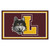 4' x 6' Maroon and Yellow NCAA Loyola Ramblers Rectangular Plush Area Throw Rug - IMAGE 1