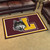 4' x 6' Maroon and Yellow NCAA Loyola Ramblers Rectangular Plush Area Throw Rug - IMAGE 2
