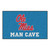 Blue and Red Mississippi "Ole Miss MAN CAVE" Rectangular Ultimate Area Rug 4.9" x 7.8" - IMAGE 1