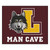 Burgundy Red and Yellow Loyola Chicago "MAN CAVE" Rectangular Ultimat Area Rug 5.9" x 4.9" - IMAGE 1