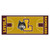 30" x 72" Yellow and Brown NCAA Loyola Ramblers Rectangular Area Throw Rug Runner - IMAGE 1