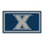 3' x 5' Navy Blue and Gray NCAA Xavier Musketeers Rectangular Plush Area Throw Rug - IMAGE 1