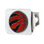 4" Stainless Steel and Red NBA Toronto Raptors Hitch Cover - IMAGE 1