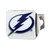 4" Stainless Steel and Navy Blue NHL Tampa Bay Lightning Hitch Cover - IMAGE 1