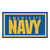 3' x 5' Blue and Yellow U.S Navy Rectangular Plush Area Throw Rug - IMAGE 1