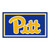 3' x 5' Blue and Yellow NCAA Pittsburgh Panthers Rectangular Plush Area Throw Rug - IMAGE 1