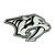 3" Stainless Steel and Black NHL Nashville Predators 3D Emblem - IMAGE 1