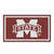 3' x 5' Red and White NCAA Mississippi State Bulldogs Rectangular Plush Area Throw Rug - IMAGE 1