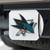 4" Stainless Steel and Green NHL San Jose Sharks Hitch Cover - IMAGE 2