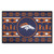 Navy Blue and Orange NFL Denver Broncos Rectangular Sweater Starter Mat 30" x 19" - IMAGE 1