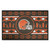 Red and Brown NFL Cleveland Browns Rectangular Sweater Starter Mat 30" x 19" - IMAGE 1