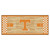 30" x 72" Brown and Yellow NCAA Tennessee Volunteers Rectangular Area Throw Rug Runner - IMAGE 1