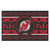 Black and Red NHL New Jersey Devils Rectangular Sweater Starter Mat 30" x 19" - IMAGE 1