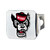 4" Stainless Steel and Black NCAA North Carolina State Wolfpack Hitch Cover - IMAGE 1