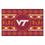 Red and White NCAA Virginia Tech Hokies Rectangular Sweater Starter Mat 30" x 19" - IMAGE 1