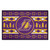 Purple and Yellow NBA Los Angeles Lakers Holiday Sweater Starter Mat 19" x 30" - IMAGE 1